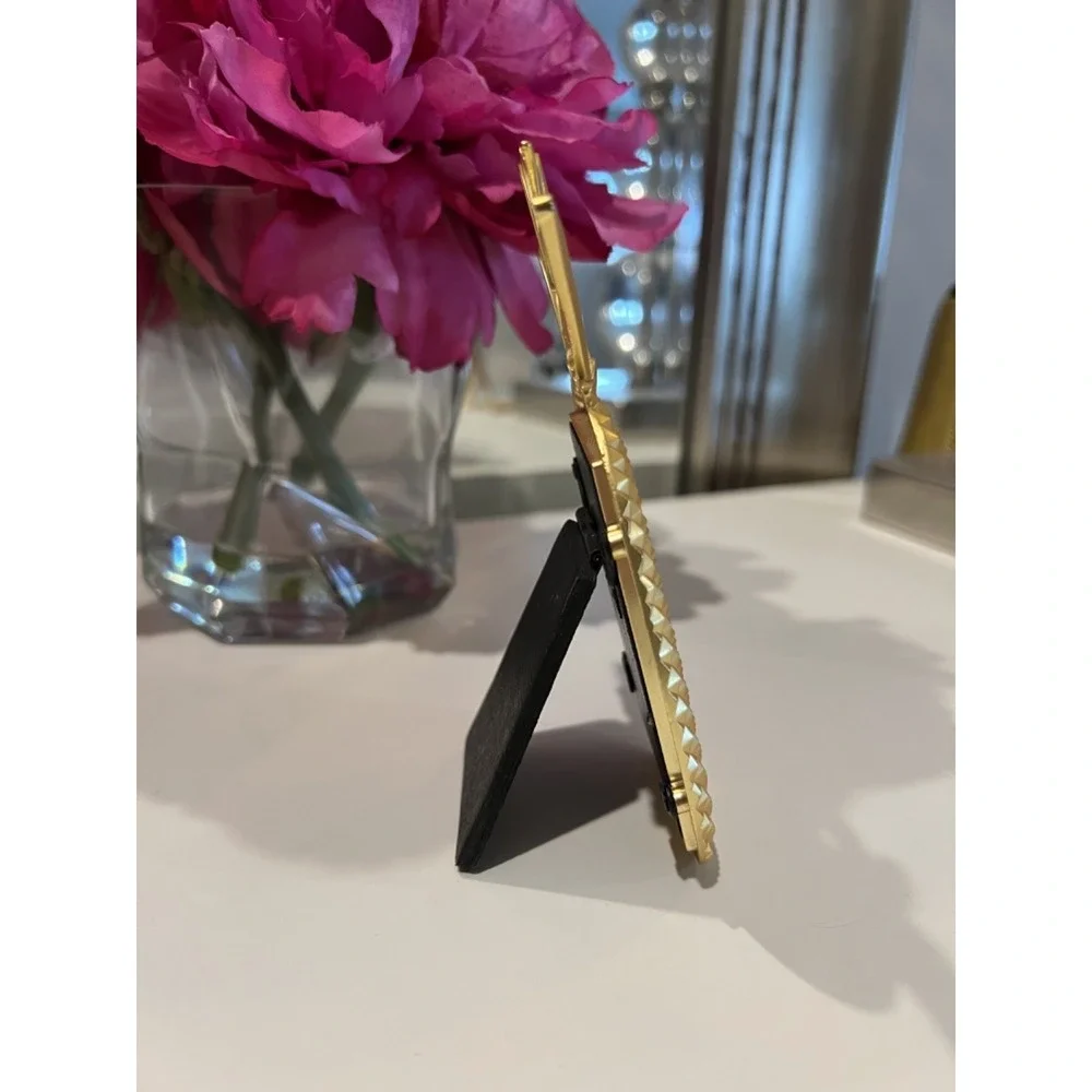 LILLY PULITZER PINEAPPLE GOLD METAL PHOTO PICTURE MINI FRAME *LIMITED EDITION*